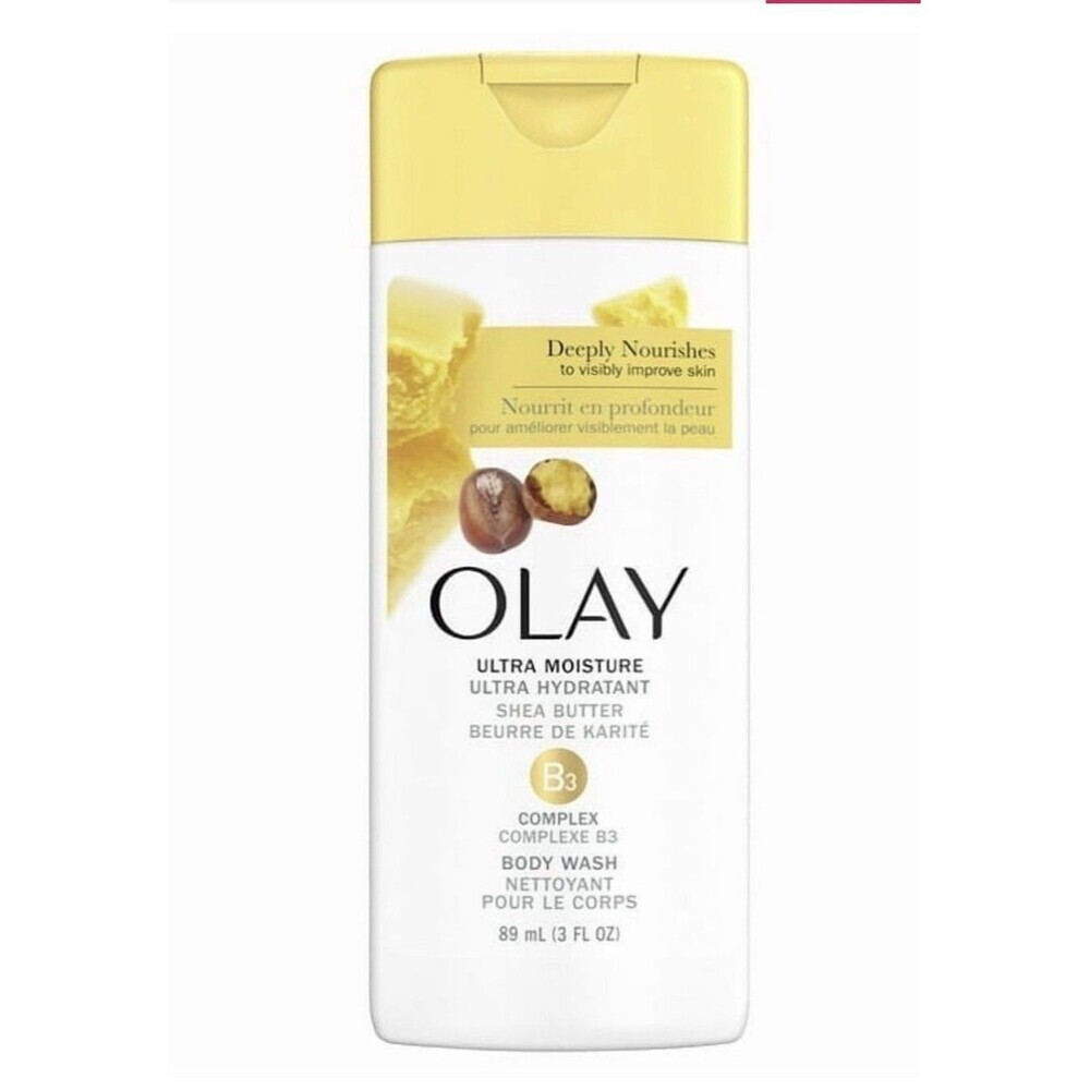 4 Olay Ultra Moisture Body Wash with Shea Butter, All Skin Types Travel Size 3oz - Picture 2 of 6